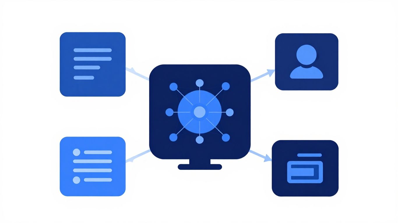 Technical illustration of email data analysis.