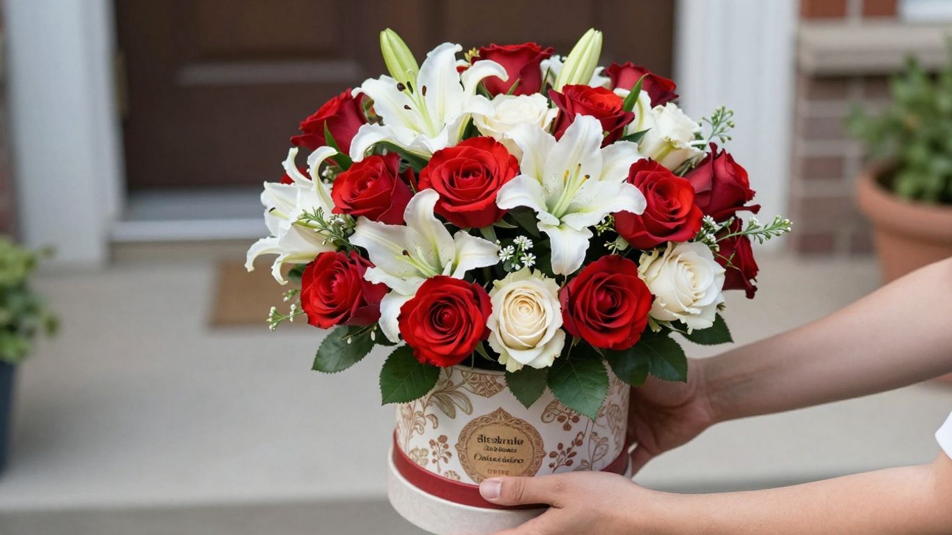 Surprise flower delivery for long distance love in Altona.