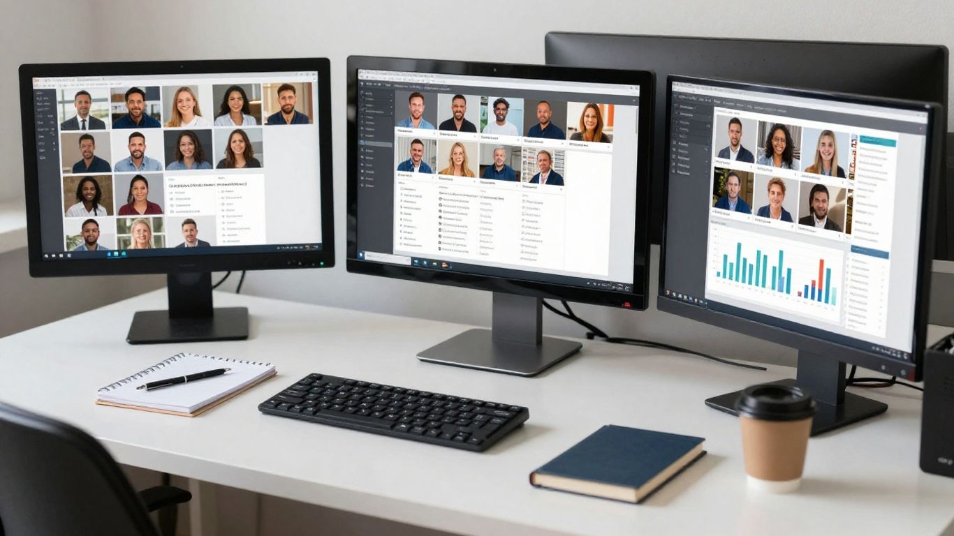 Curated influencer research layout
