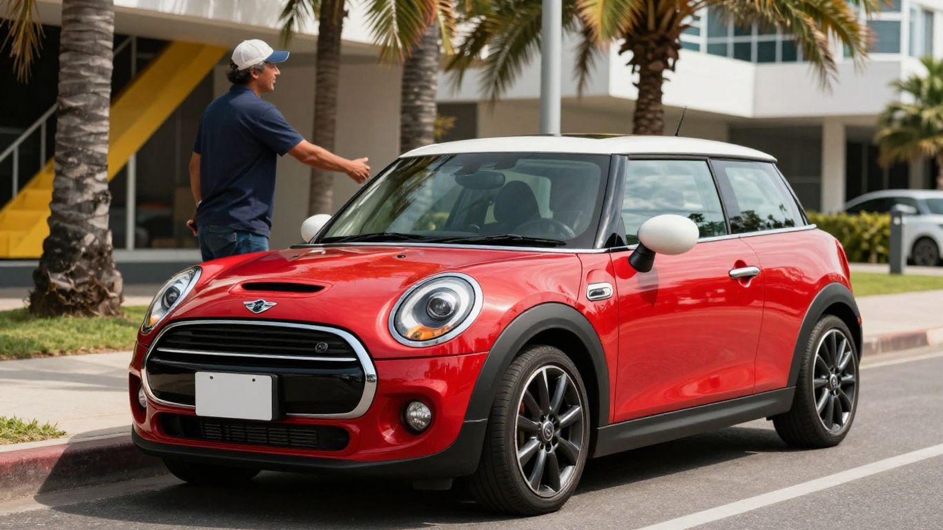 Mini Cooper being sold to a wrecker on Gold Coast.