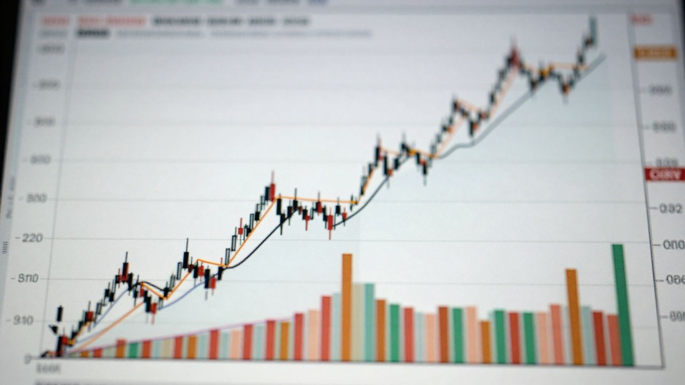 Trading breakout chart with clear upward momentum.
