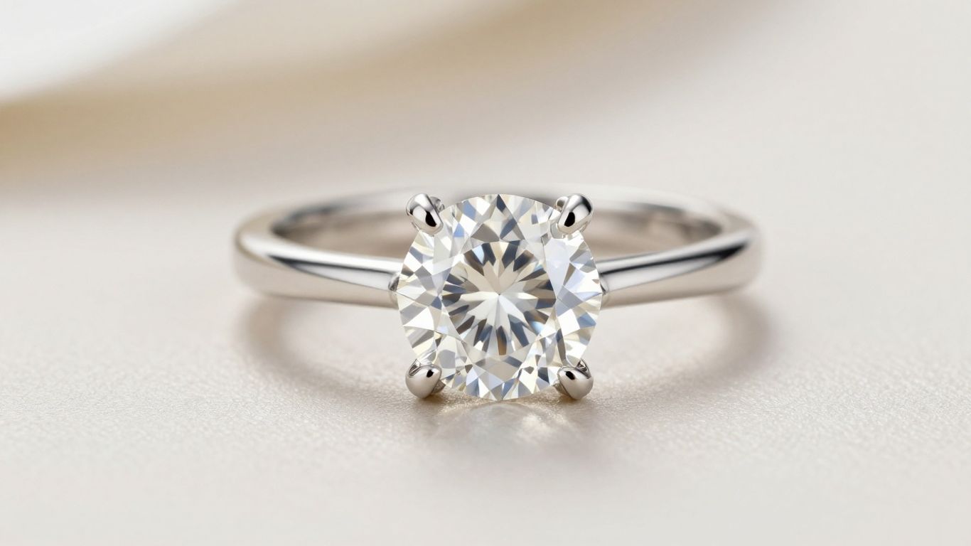 A modern solitaire setting with elegant prongs