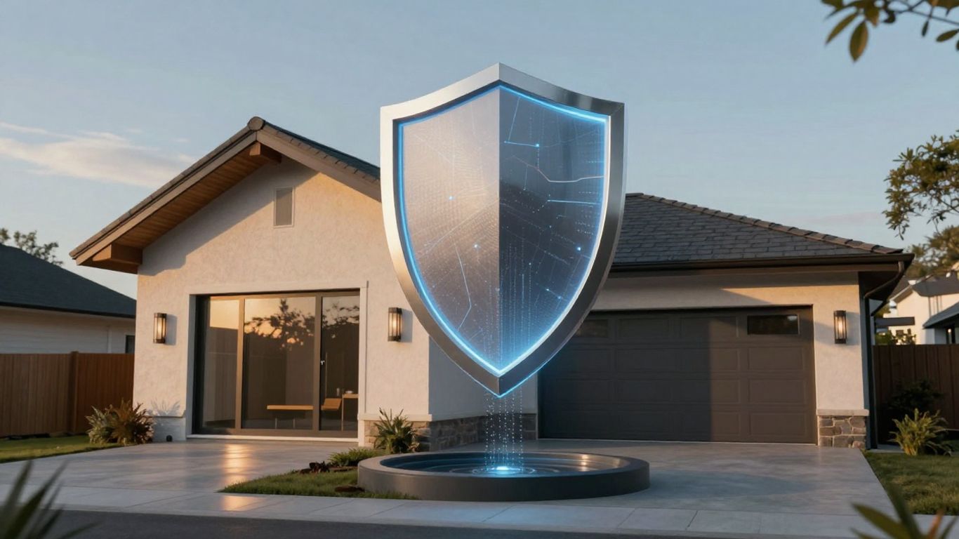 Casa moderna con seguro digital Mapfre