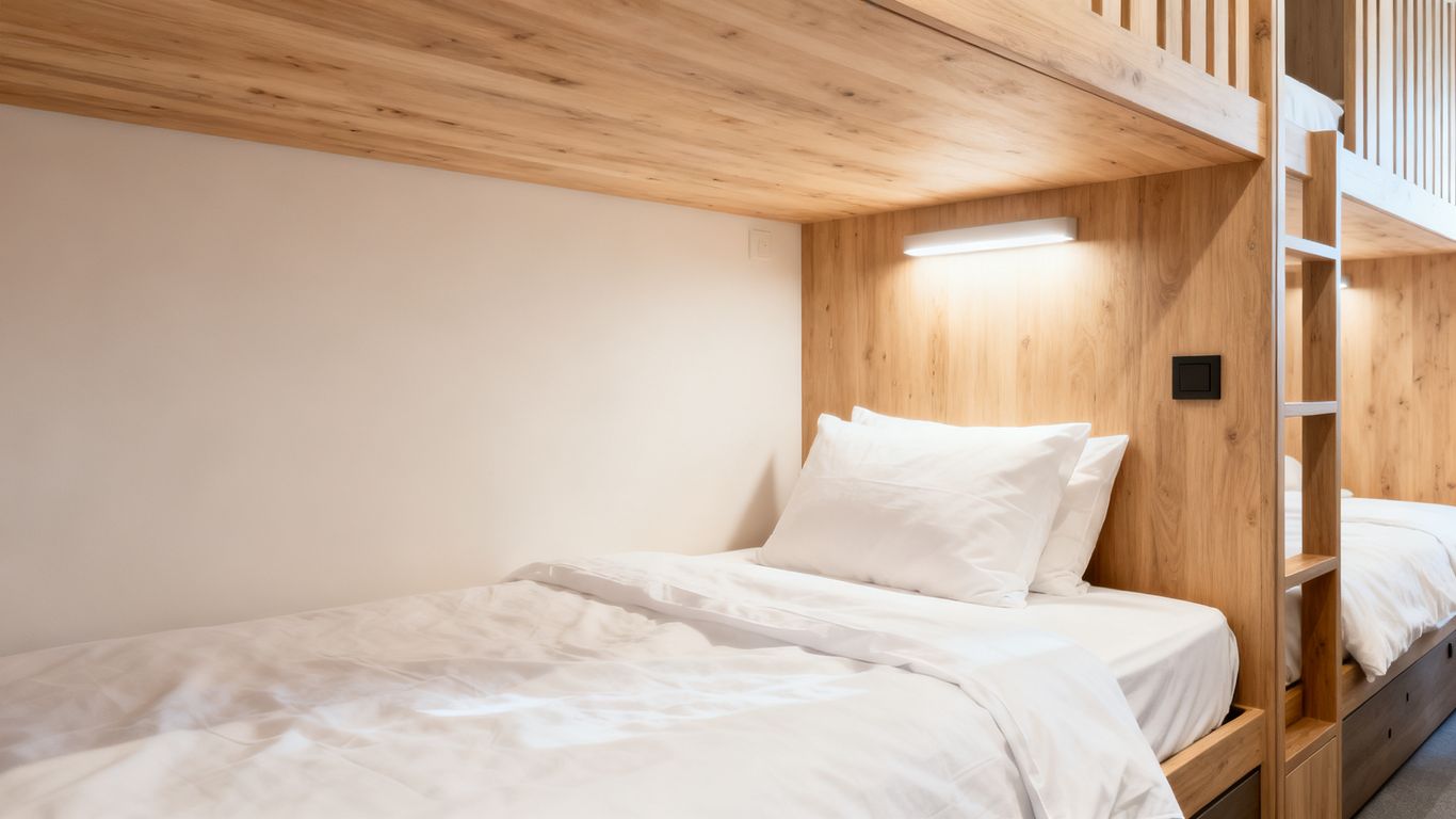 Chambre design dans une auberge de jeunesse