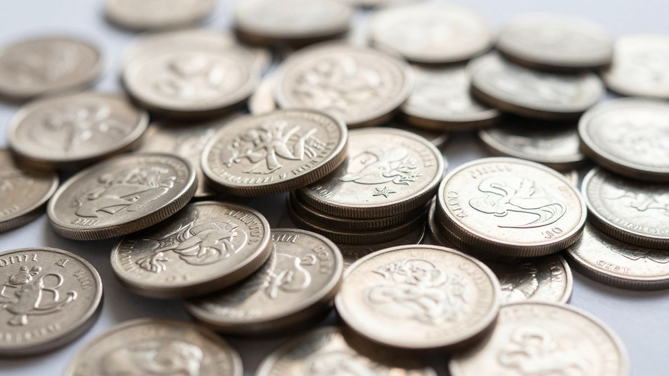 閃亮的銀幣和銀錠