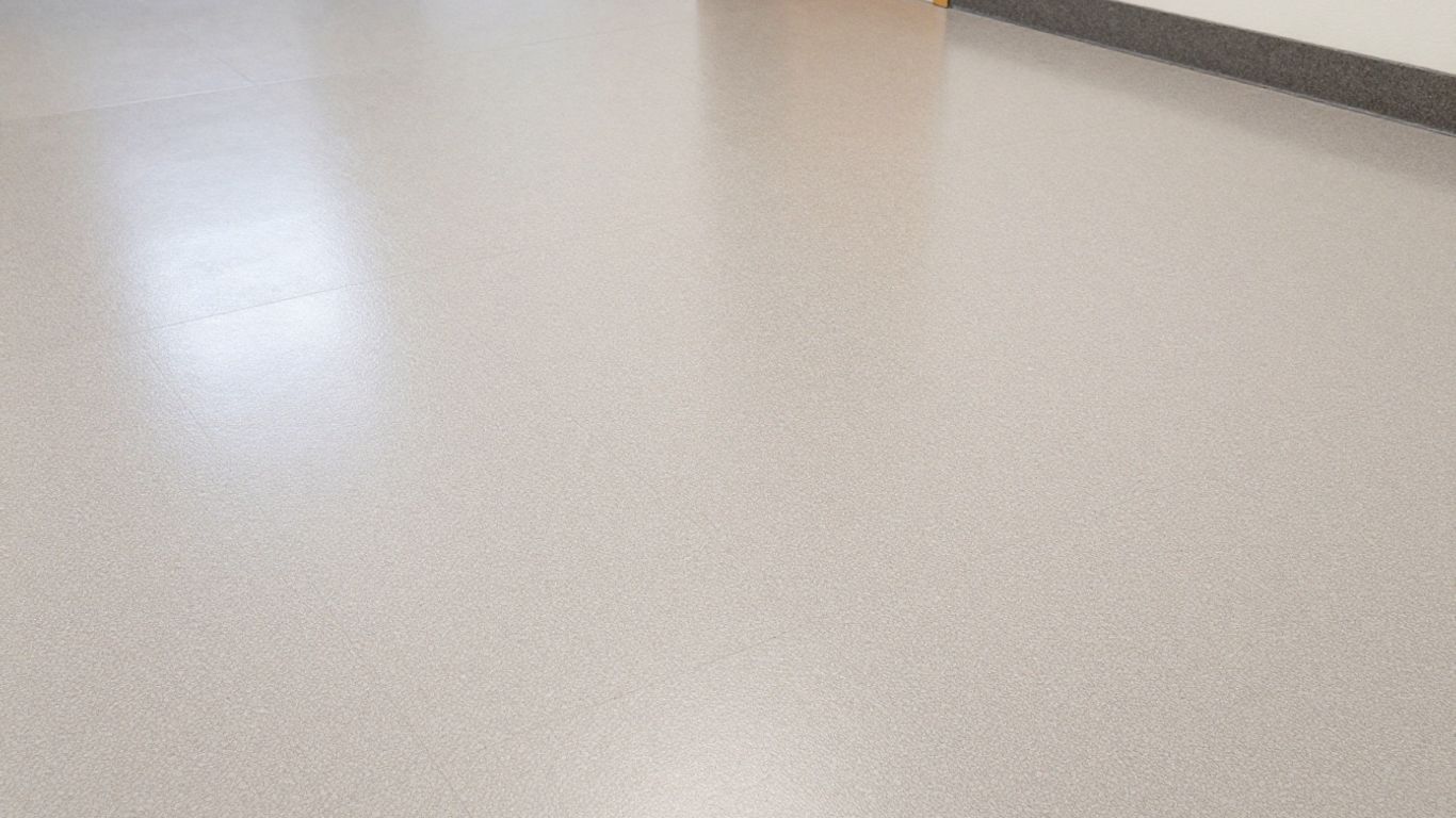Safe and comfortable care home flooring texture.