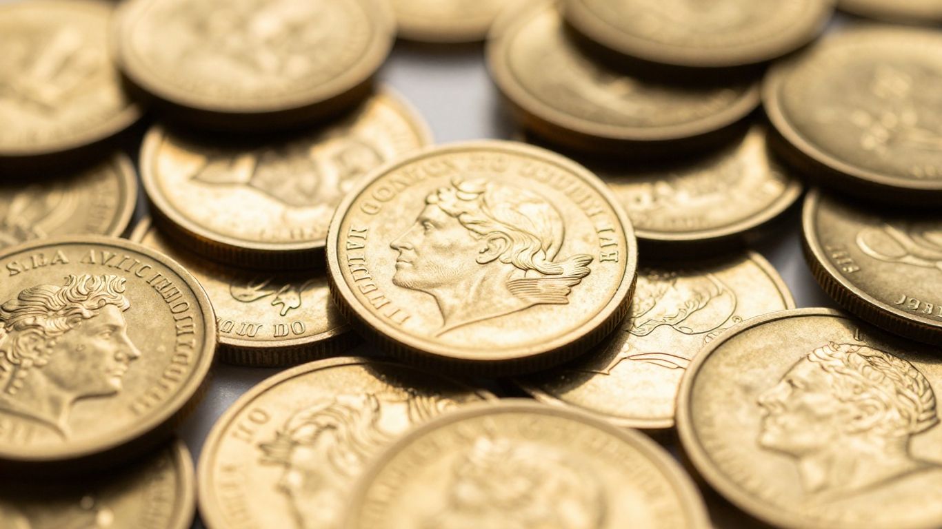 璀璨夺目、纯度极高的24K金币。