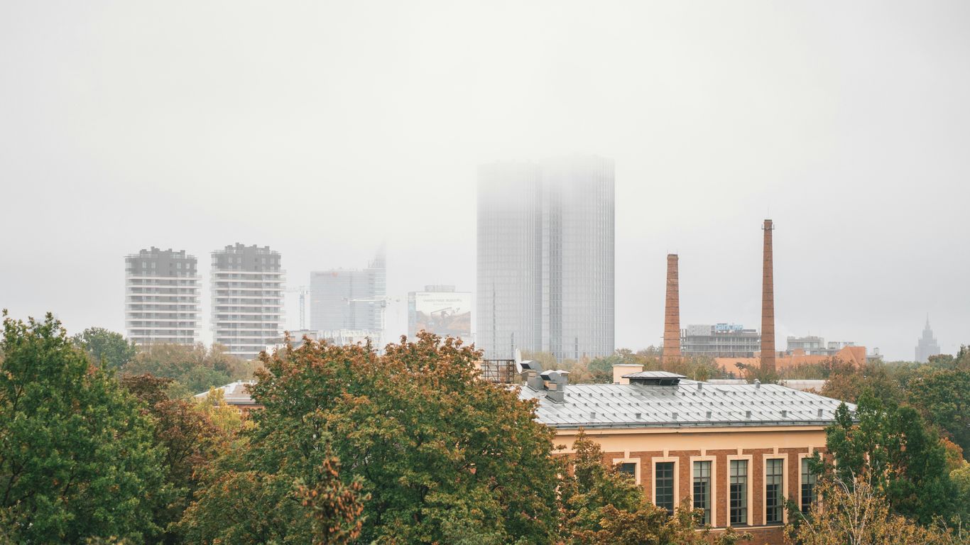 A view of a city from a distance