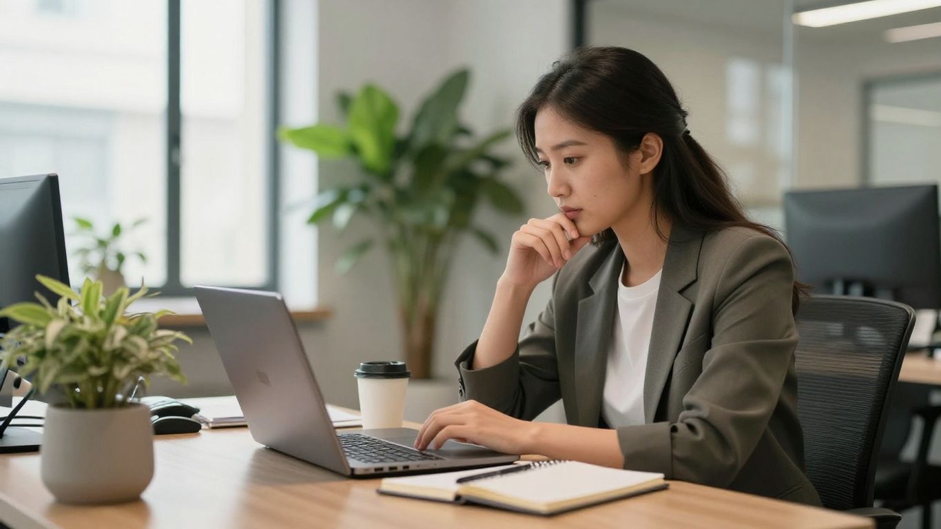 Employee exploring a thoughtful career path