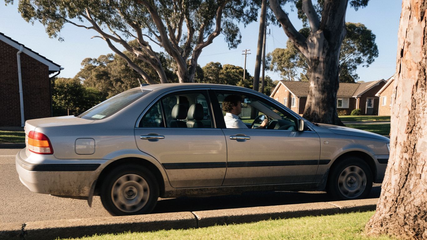 Used car being test driven on Adelaide roads