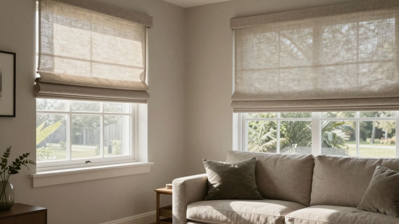 Stylish window shades in a Wyckoff home.