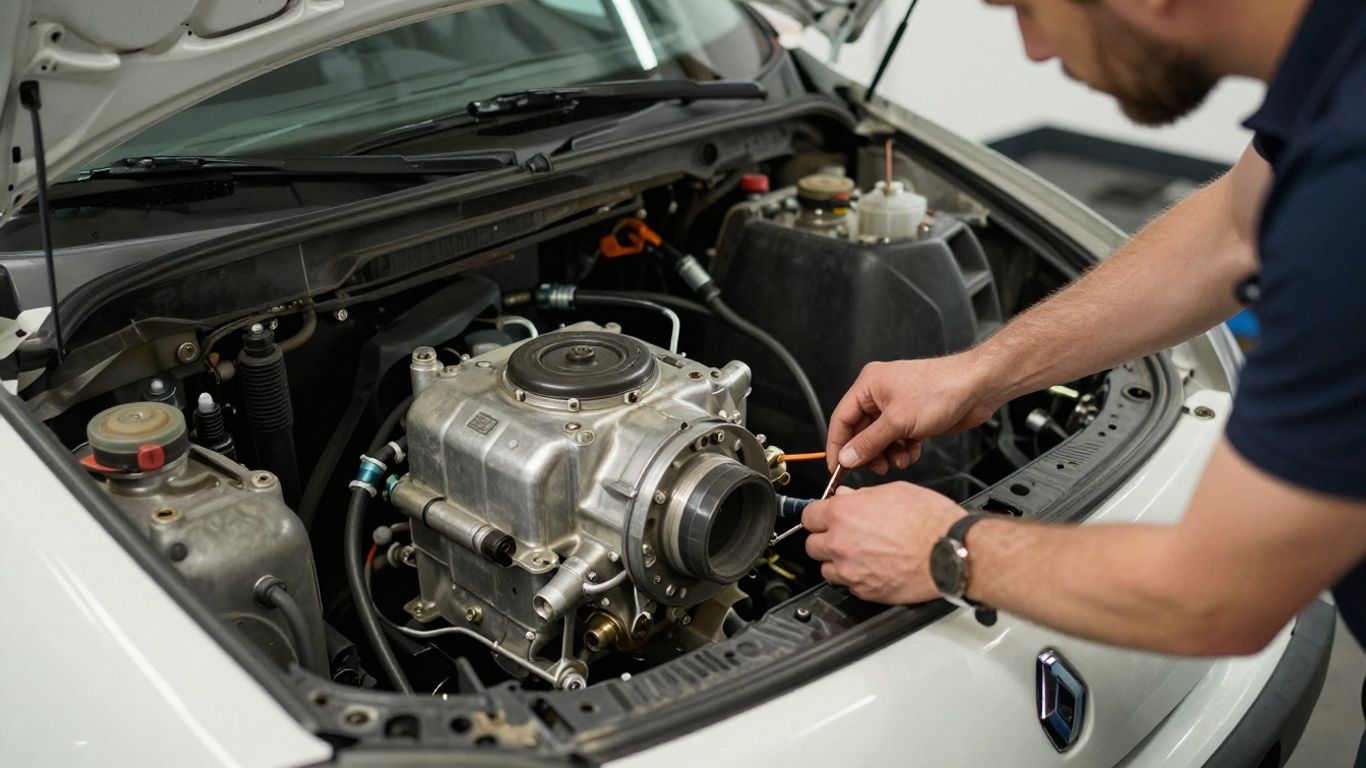 Fuel pump inspection inside vehicle tank