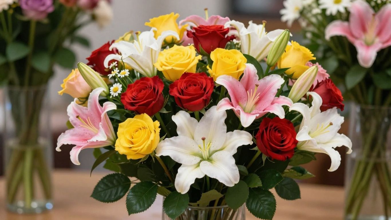 Birthday flower bouquet in Altona