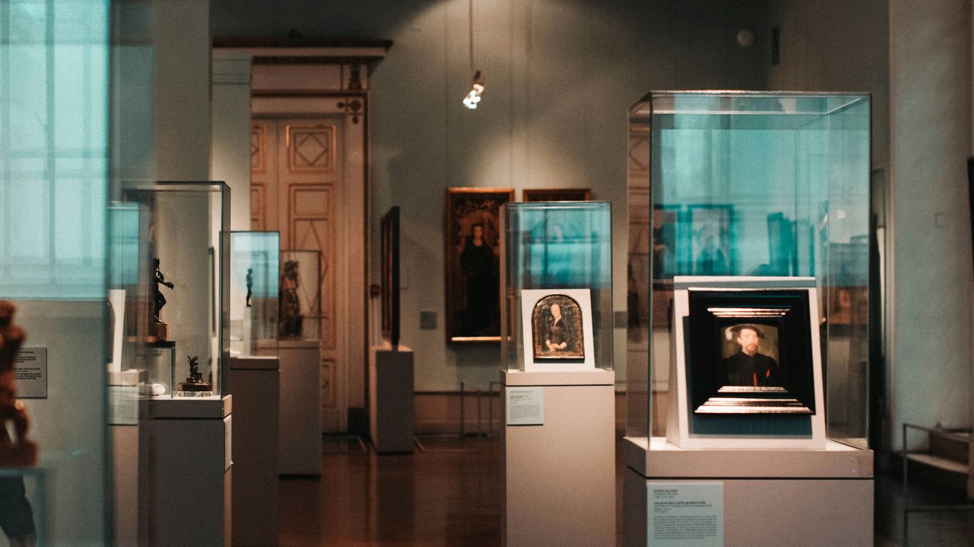 Museum archive setup with acrylic housing