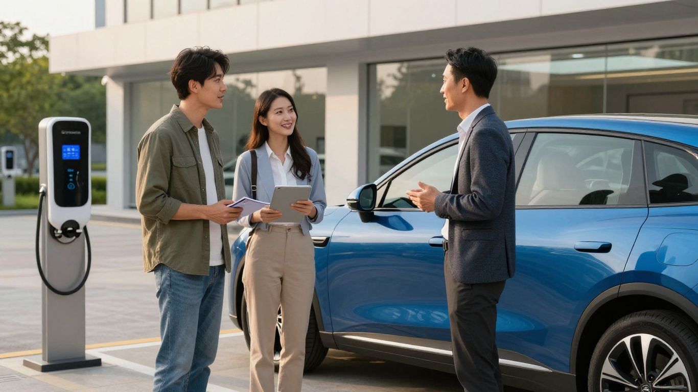 Electric vehicle owner meeting local adviser