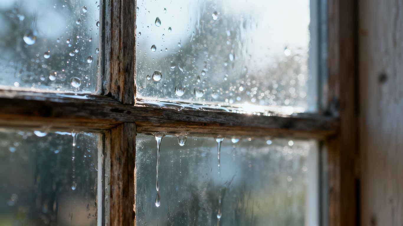 Condensation on window pane