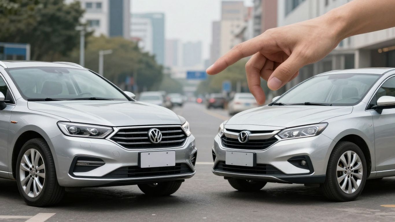 Choosing between a new and used car.