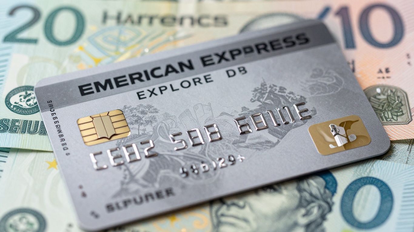 American Express Explorer Credit Card with Australian dollars.