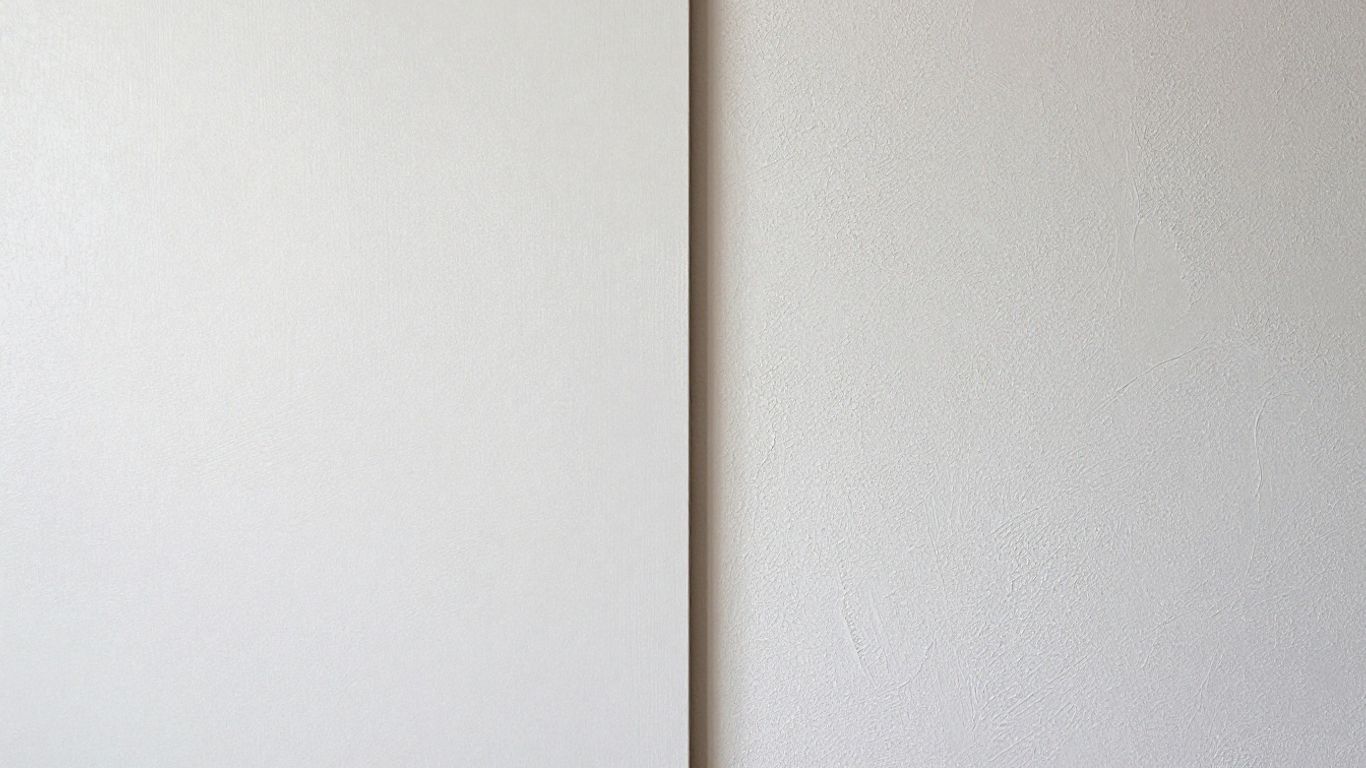 Plasterboard and traditional plaster wall finishes