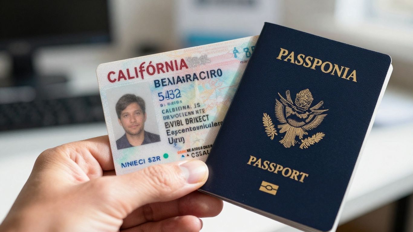 California residency documents and passport