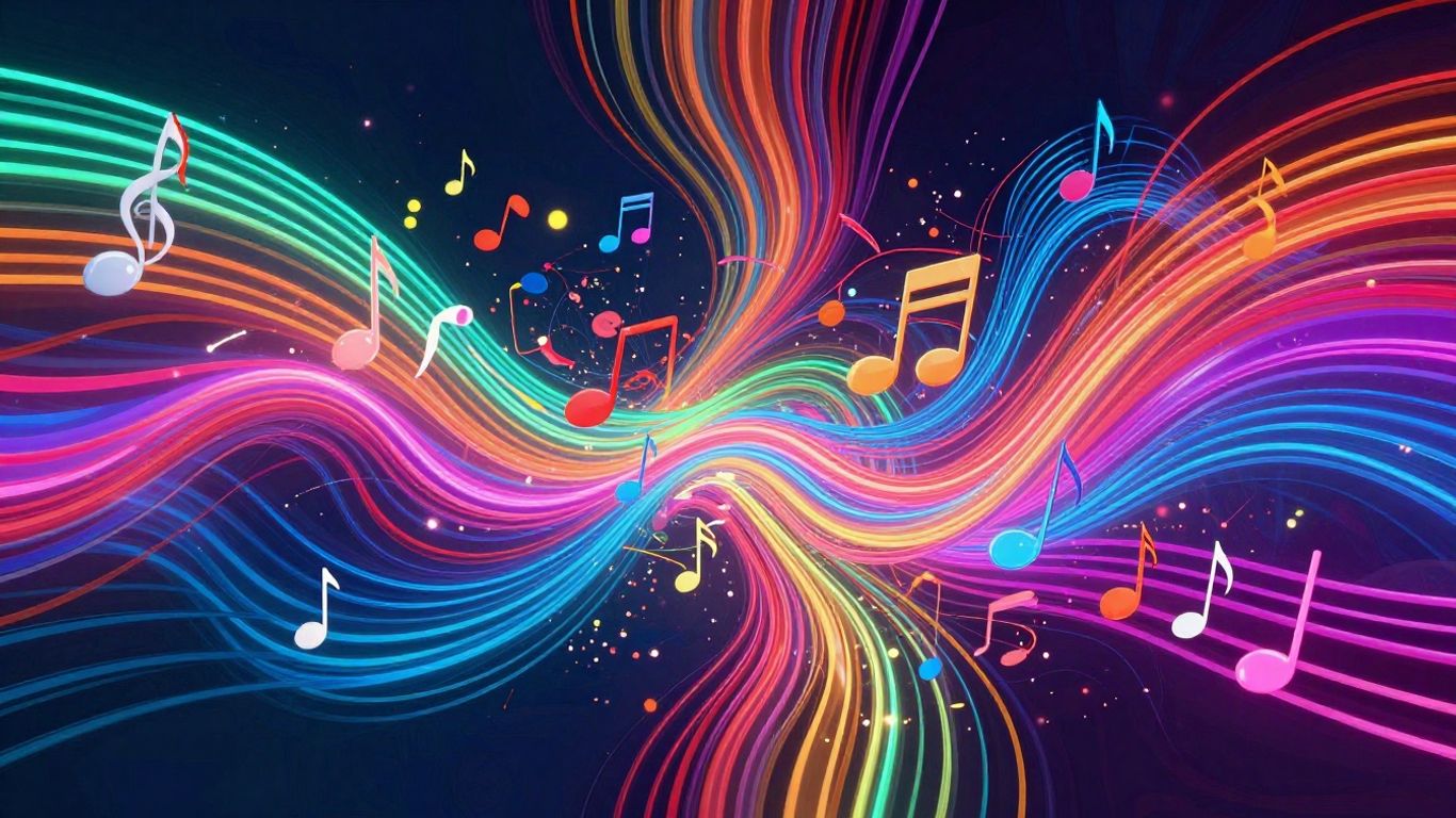 Abstract AI music video visuals