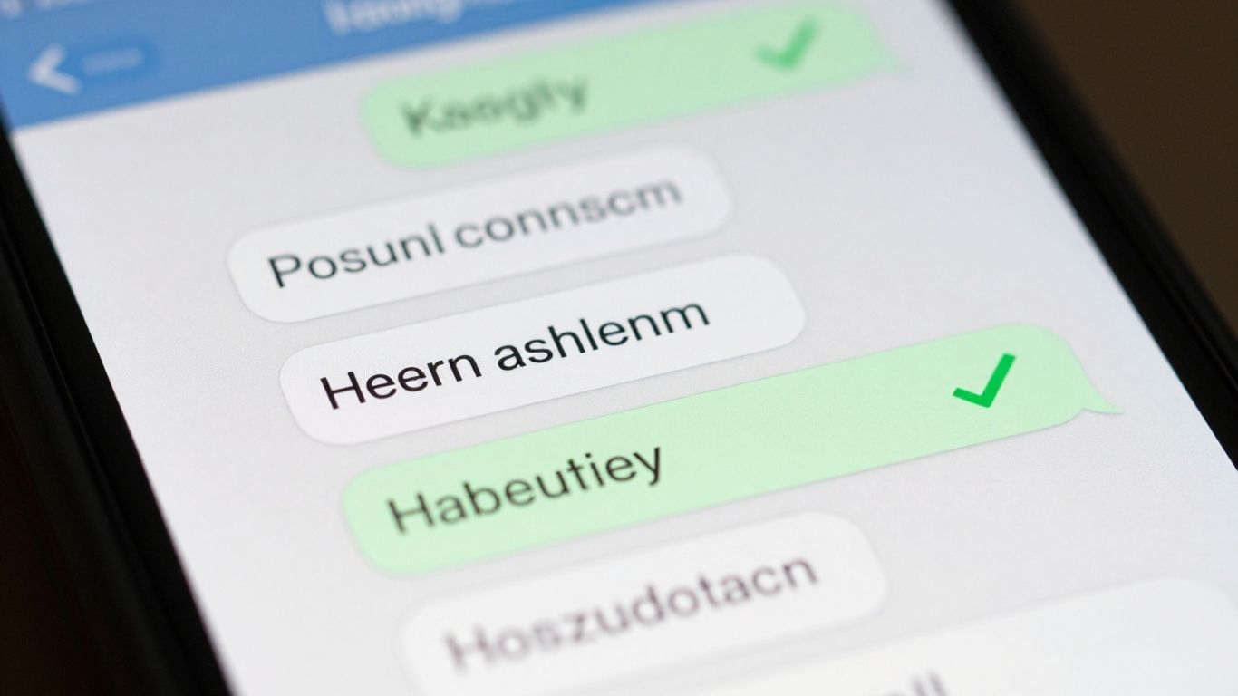 Smartphone screen showing verified phone number in SMS.