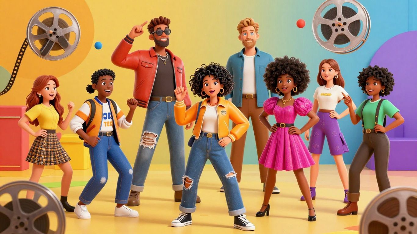 Entertainment news icons with a game-like feel.