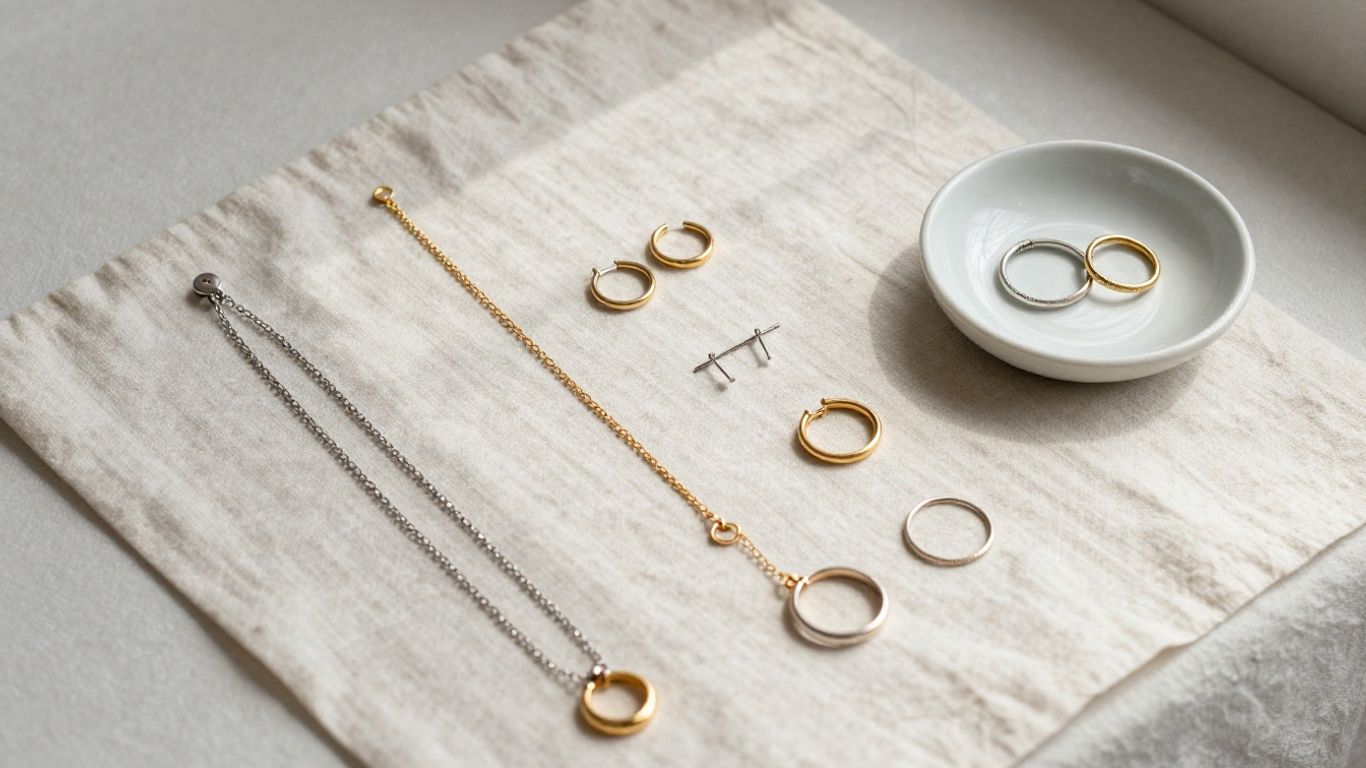 Jewelry pieces arranged for a thoughtful collection audit
