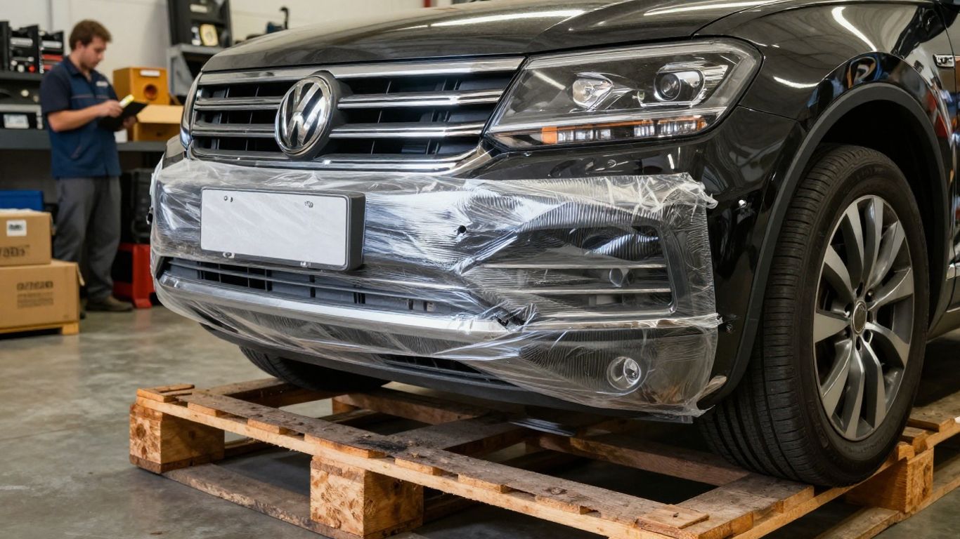Volkswagen Touareg parts prepared for delivery