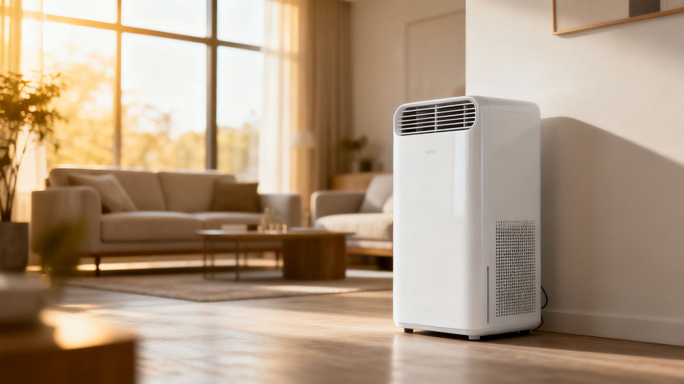 Compact device in a modern living space
