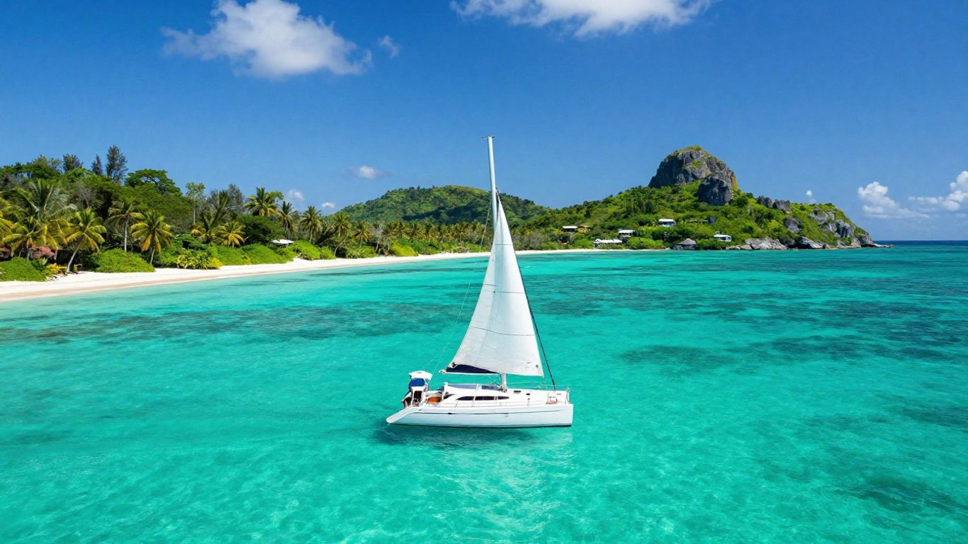 Bahamas sailboat adventure on turquoise water