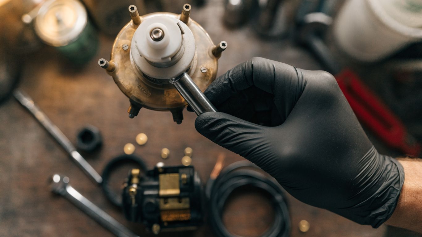 Distributor components arranged for fitment checking