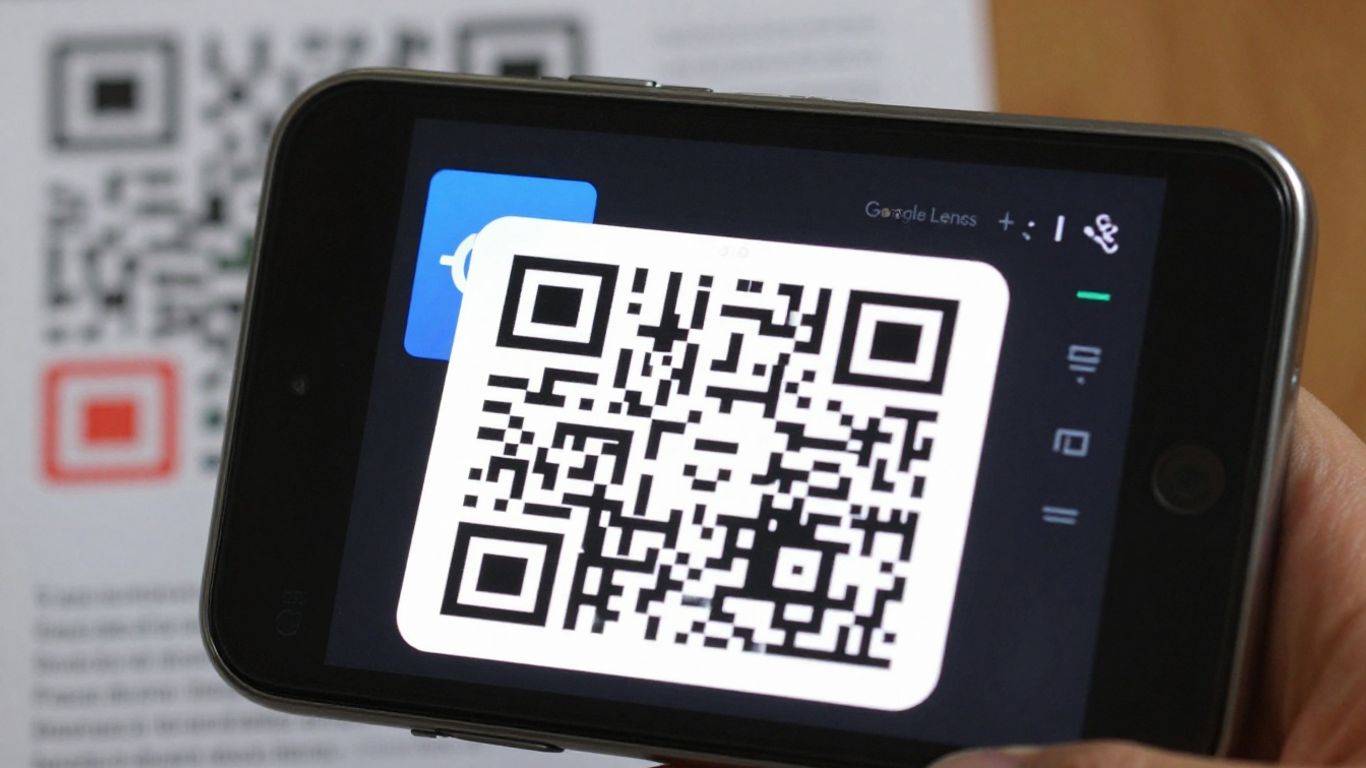 Google Lens scanning interface on modern Android device
