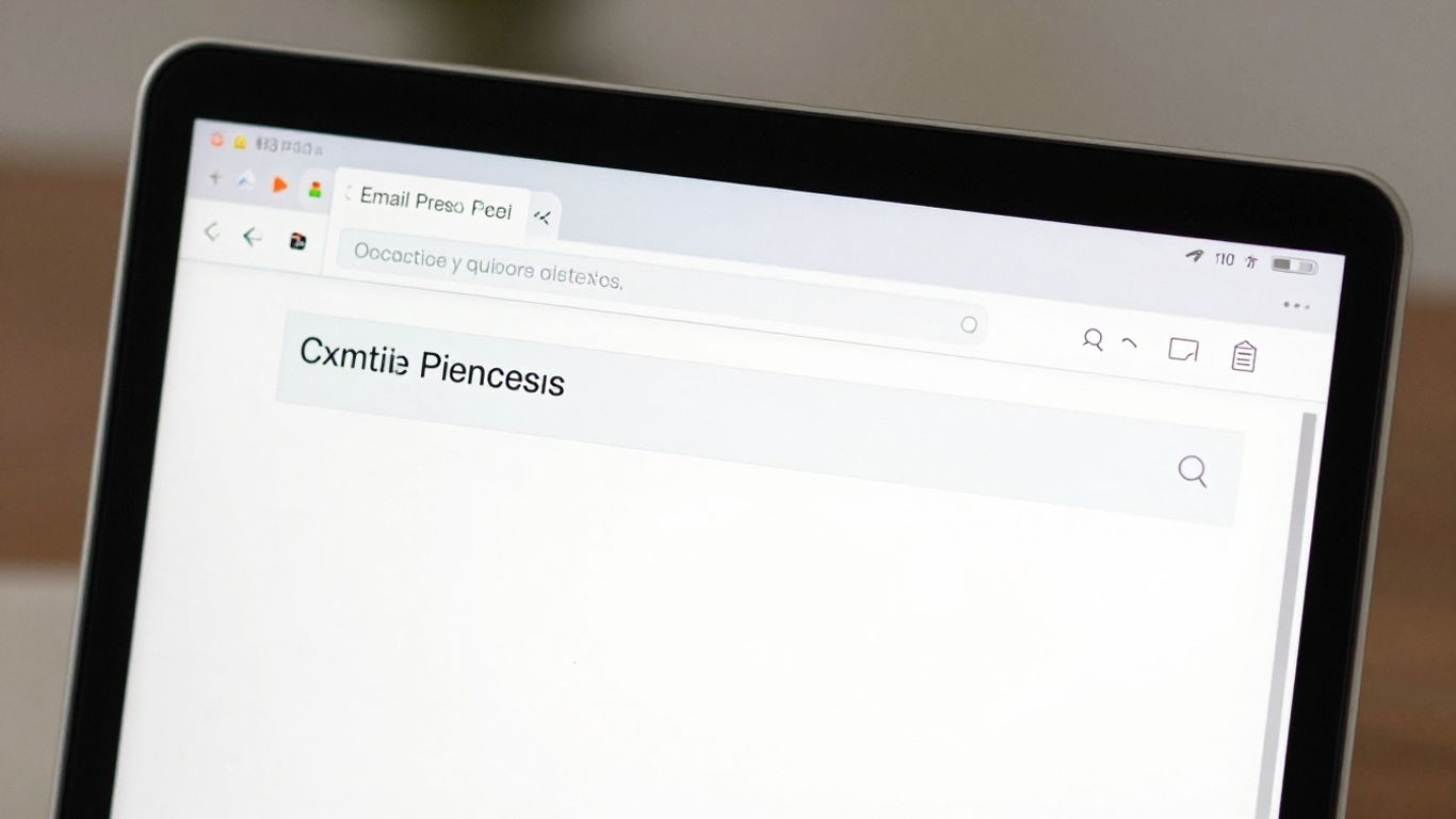Email inbox with a clear, delivered email.
