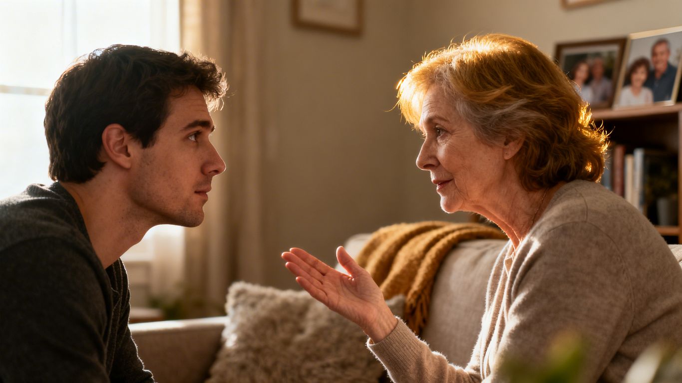 Parent and child sharing a moment of understanding.