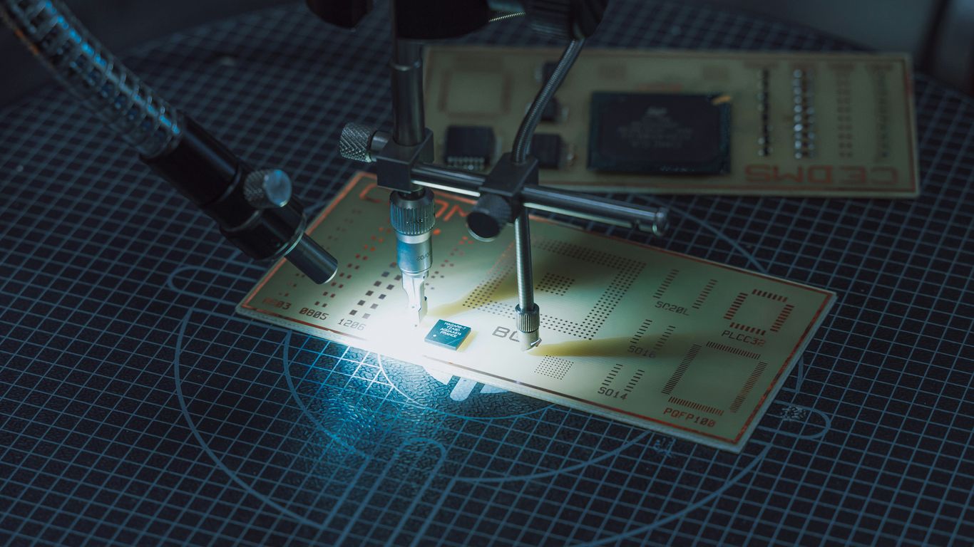 black and gray electronic device