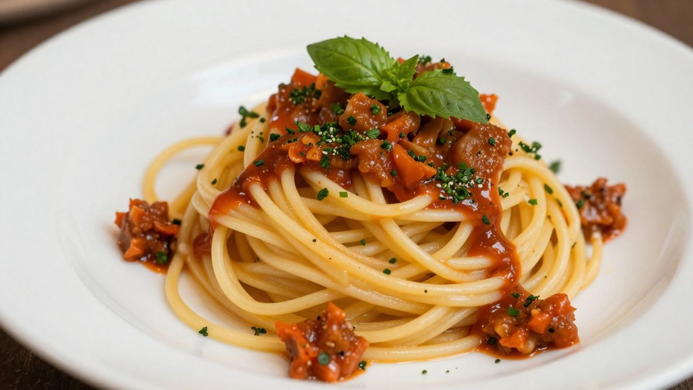 Preparate culinare din nordul Italiei, prezentate artistic.