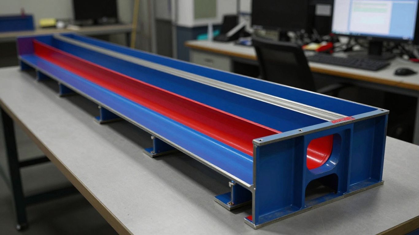 Deep steel girder shell model