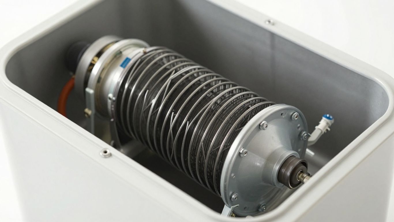 A technical diagram showing appliance airflow