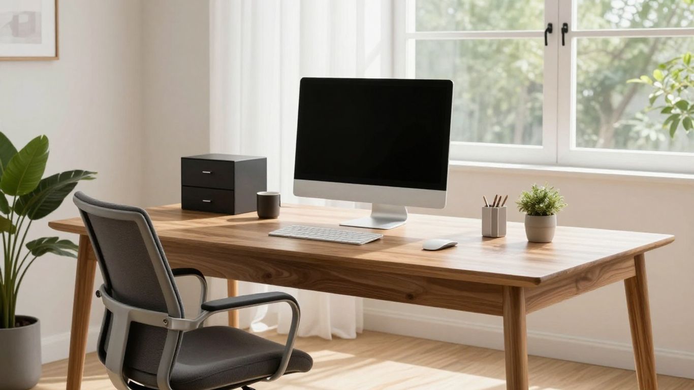 A clean and modern home office setup