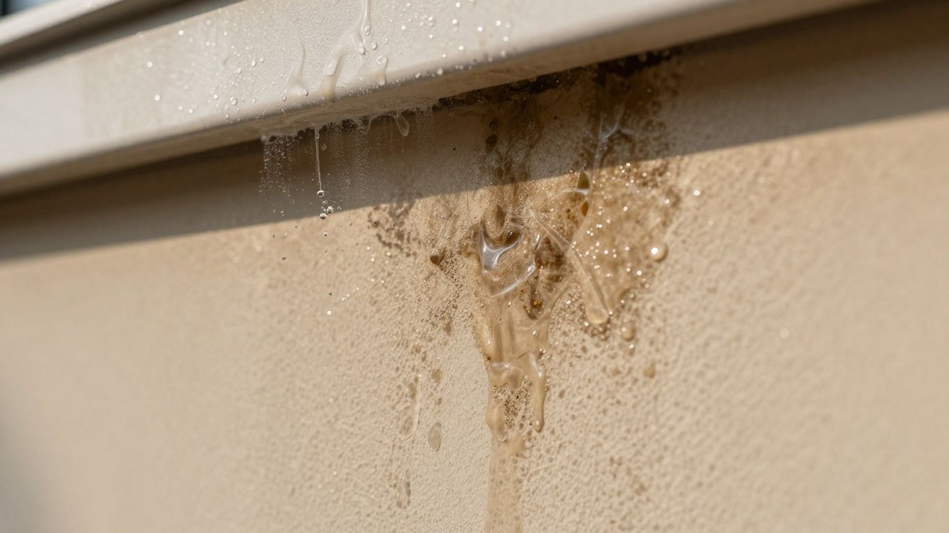Condensation on a UK home wall