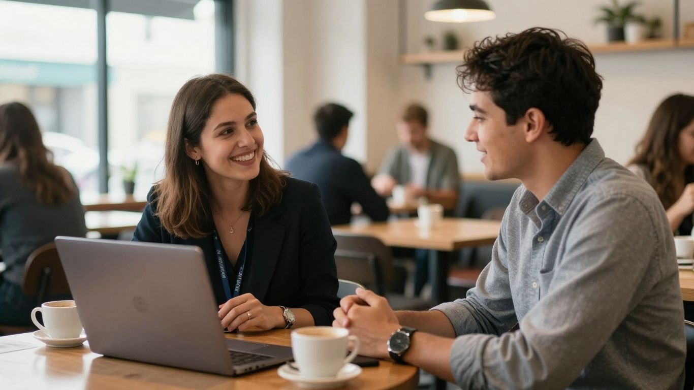 Two professionals meeting in tauranga