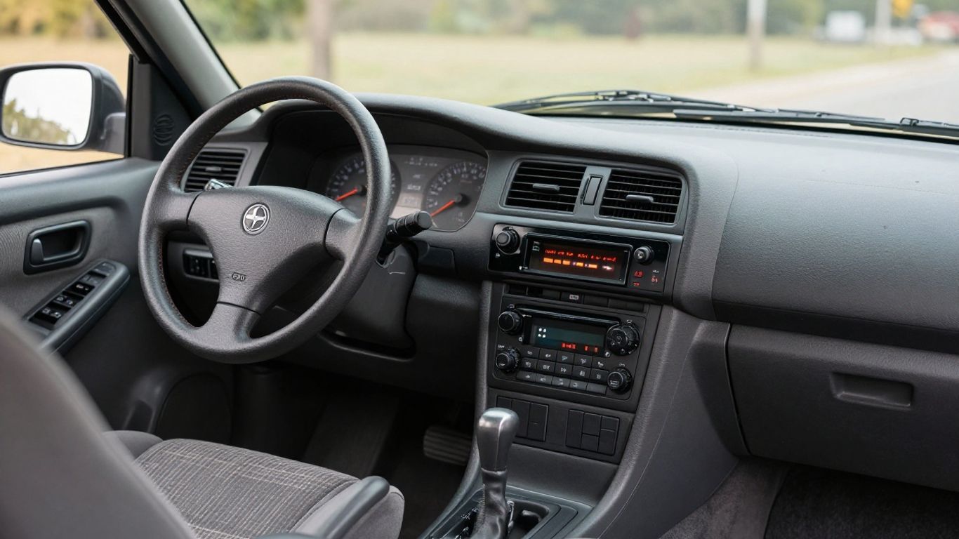 1990s family car interior dashboard