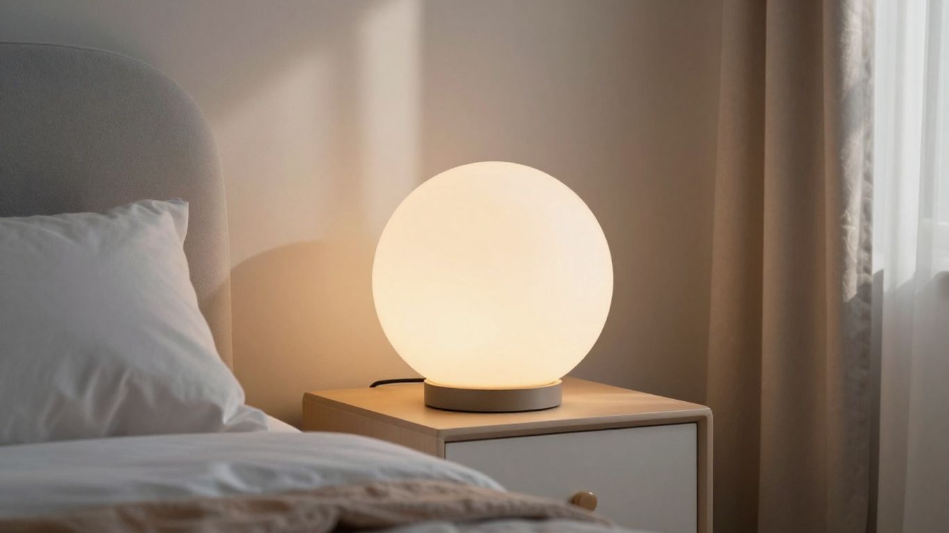 Ein sanft leuchtender Wecker für Kinder am Bett