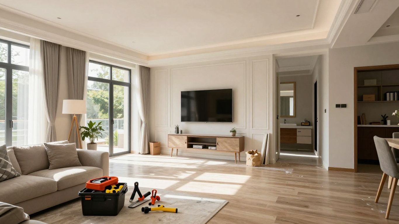 High-ticket home renovation project in progress.