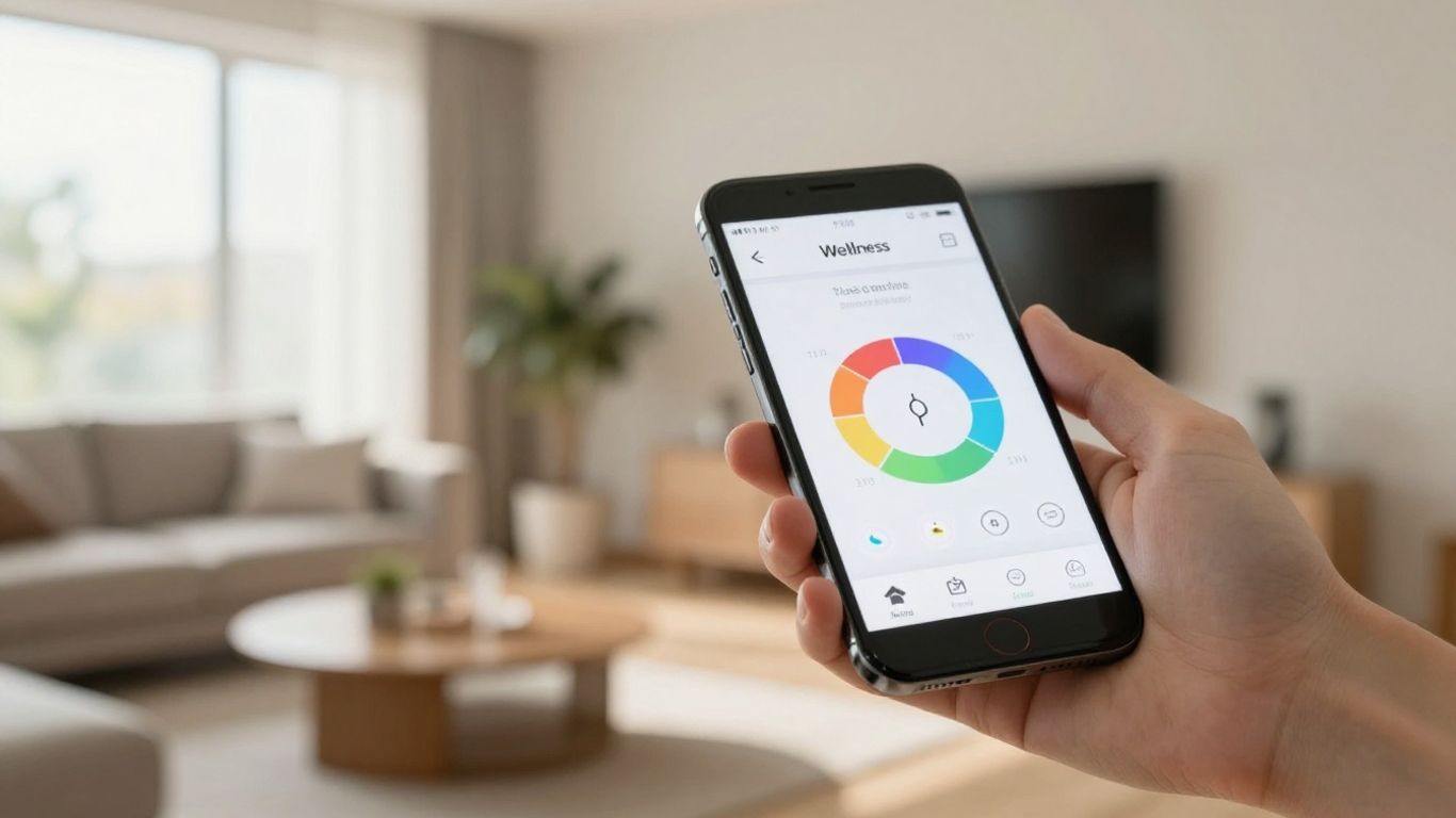 Modern digital wellness interface
