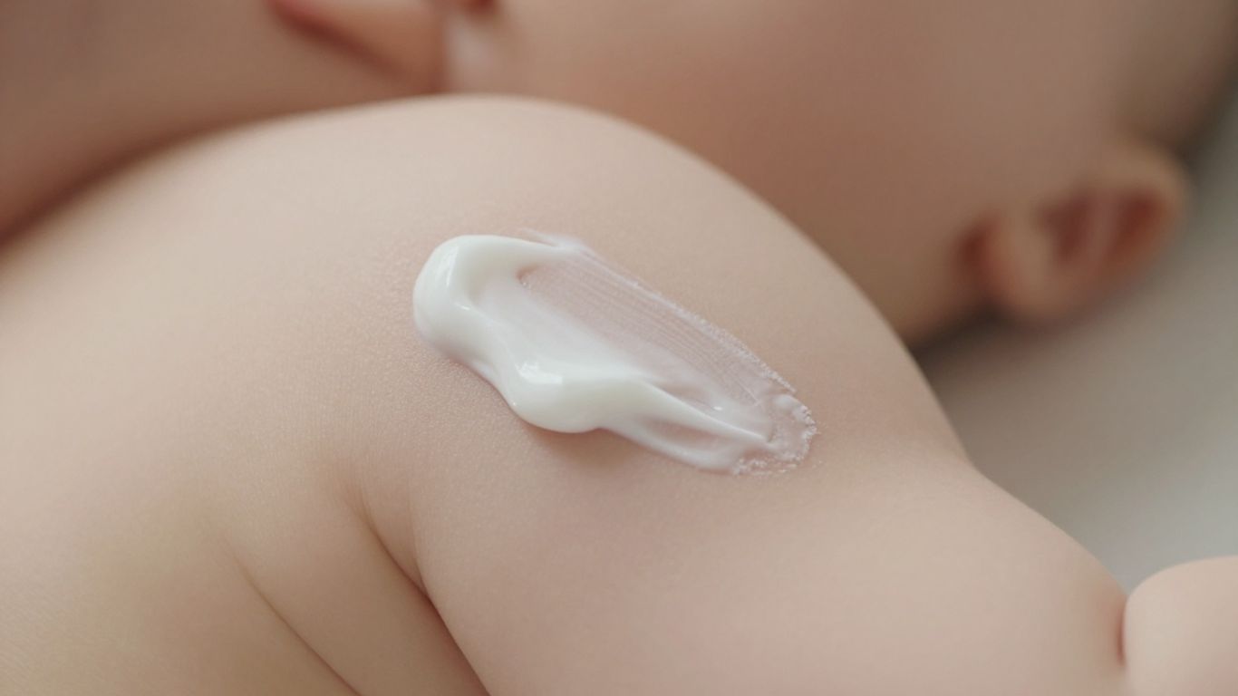 Crema Suavinex en piel de bebé.