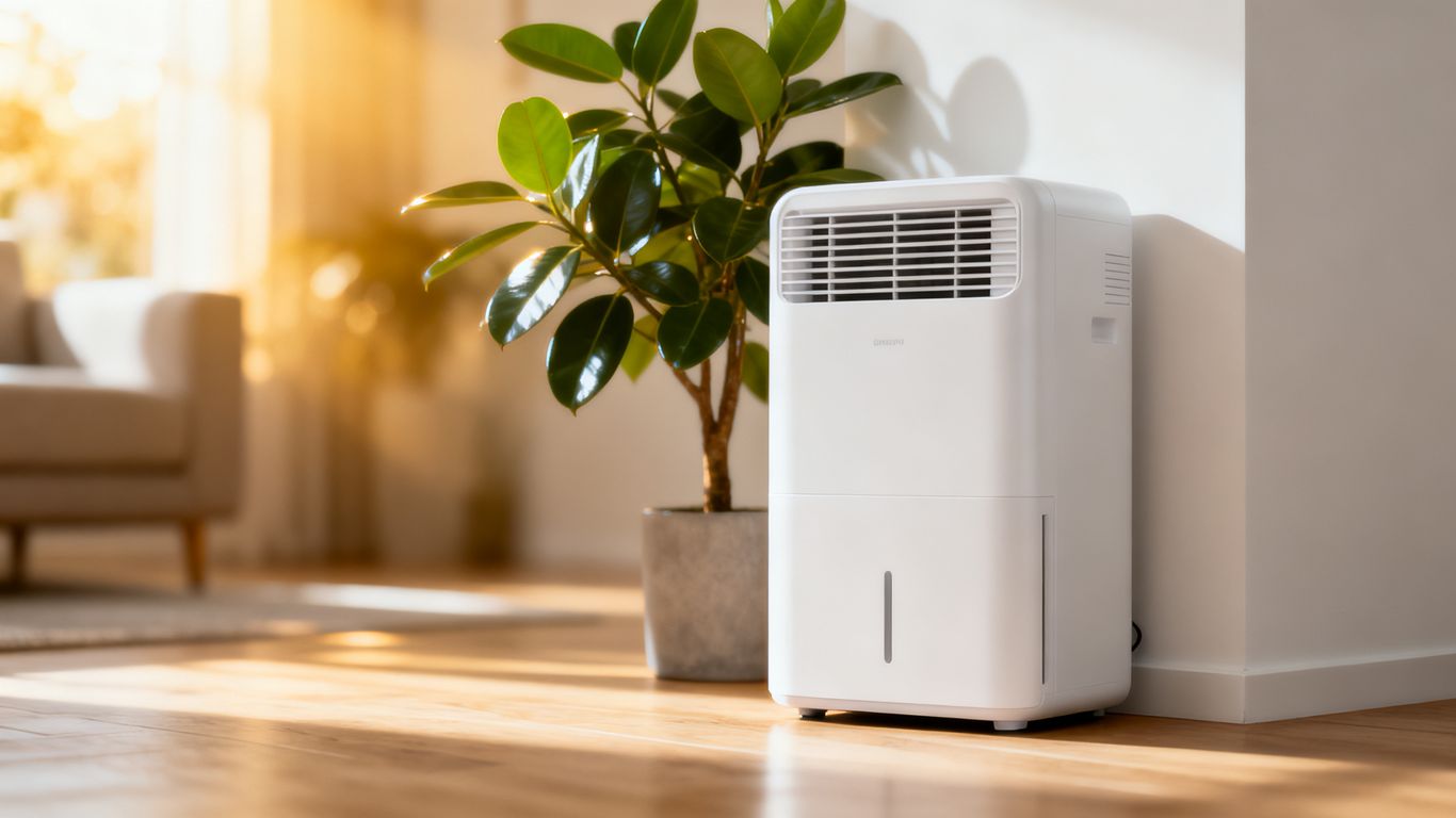 Modern compact device in living room