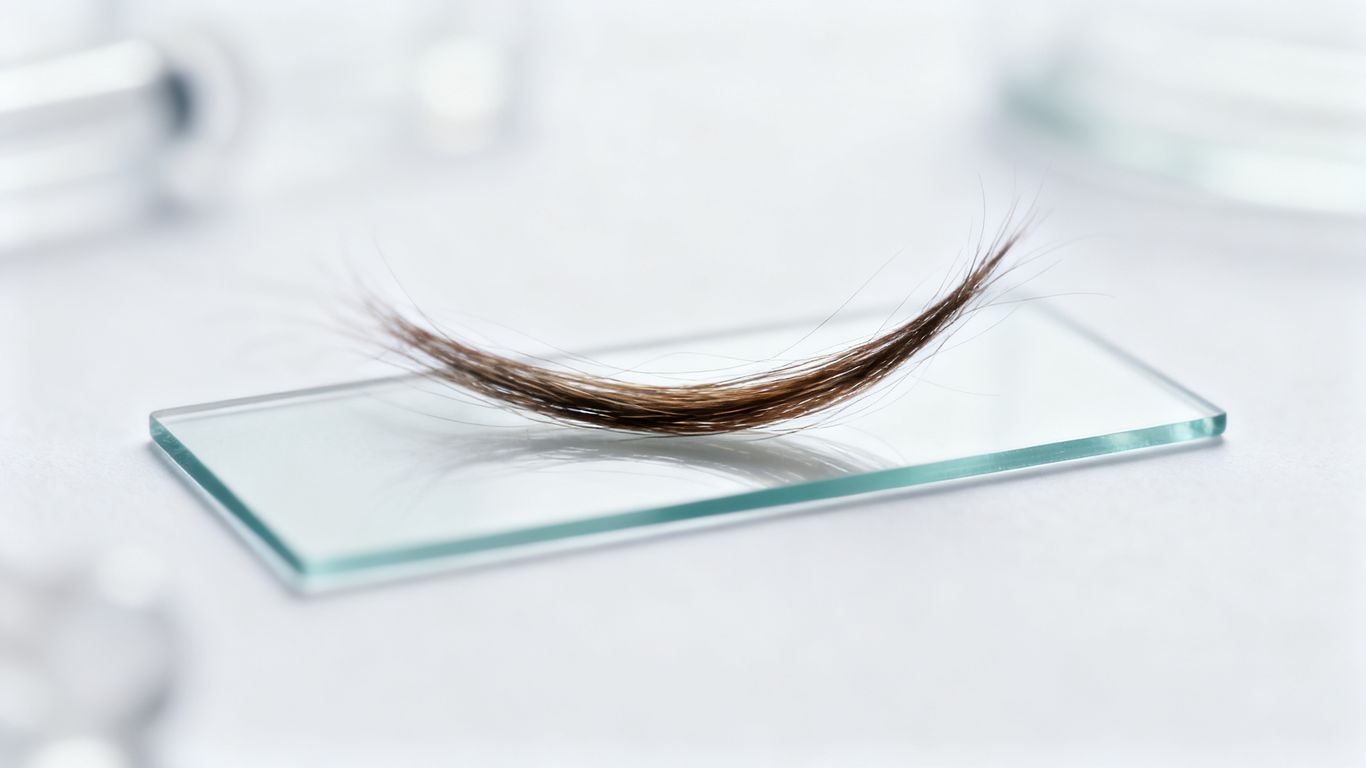 Samples are collected via hair strands