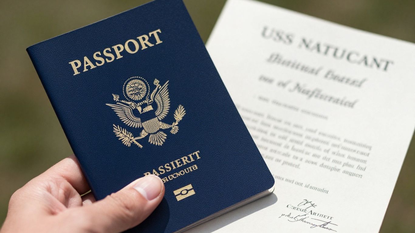 US passport and naturalization certificate